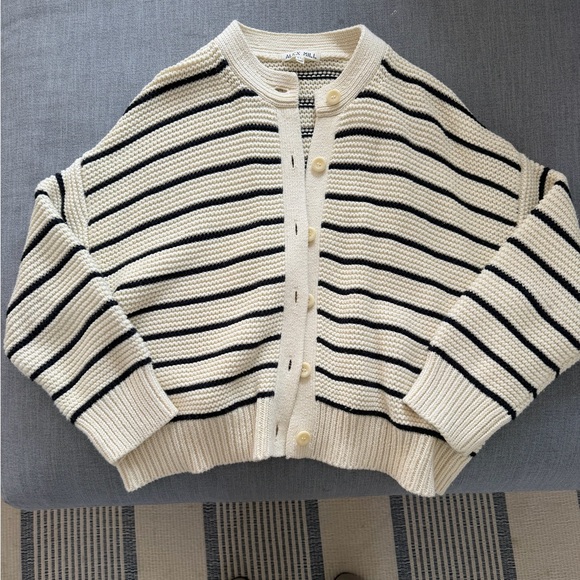 Alex Mill Nico Cardigan in Stripe XL - Picture 4 of 8